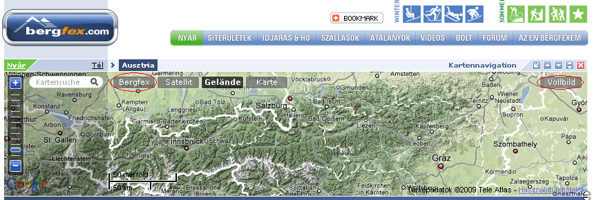 ausztria turista térkép Teljes Ausztria turistatérkép   Úton útfélen ausztria turista térkép